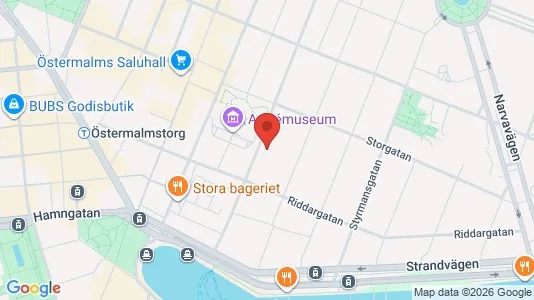 Lägenheter att hyra i Östermalm - kort over placeringen