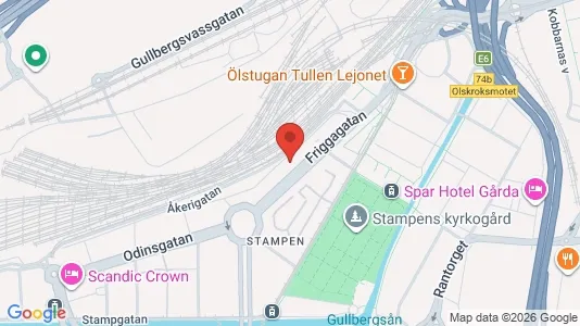 Lägenheter att hyra i Göteborg Centrum - kort over placeringen