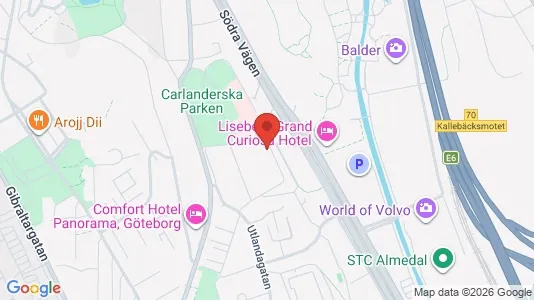 Lägenheter att hyra i Johanneberg - kort over placeringen