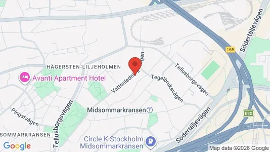 Lägenheter att hyra i Söderort - kort over placeringen