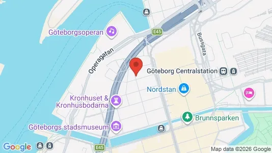 Lägenheter att hyra i Göteborg Centrum - kort over placeringen