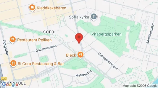 Lägenheter att hyra i Södermalm - kort over placeringen