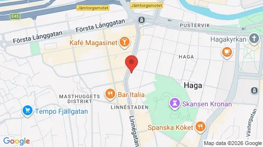 Lägenheter att hyra i Göteborg Centrum - kort over placeringen