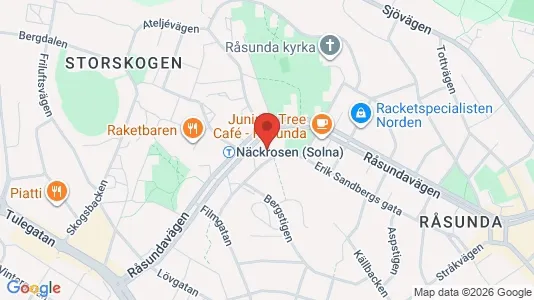 Lägenheter att hyra i Solna - kort over placeringen