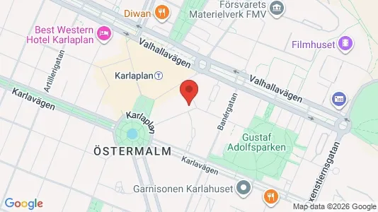 Lägenheter att hyra i Östermalm - kort over placeringen