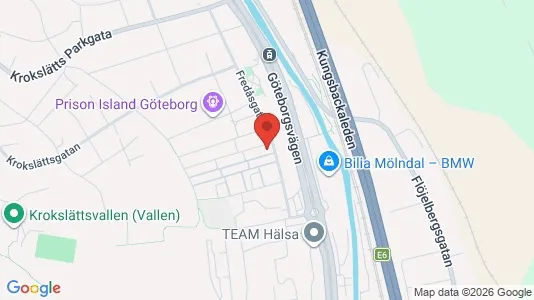 Lägenheter att hyra i Mölndal - kort over placeringen