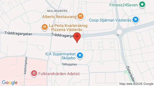 Lägenheter att hyra i Västerås - kort over placeringen