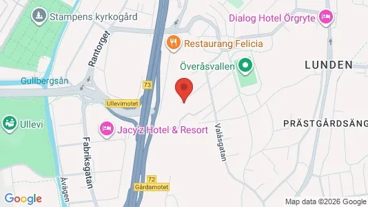 Lägenheter att hyra i Örgryte-Härlanda - kort over placeringen