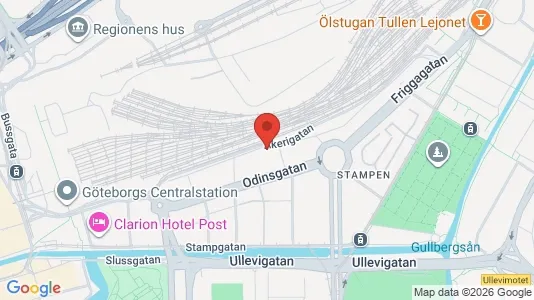 Lägenheter att hyra i Göteborg Centrum - kort over placeringen