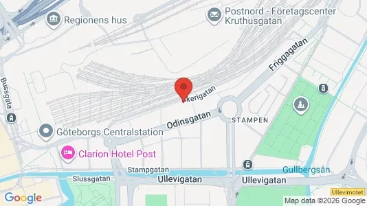 Lägenheter att hyra i Göteborg Centrum - kort over placeringen