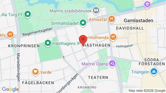 Lägenheter att hyra i Malmö Centrum - kort over placeringen
