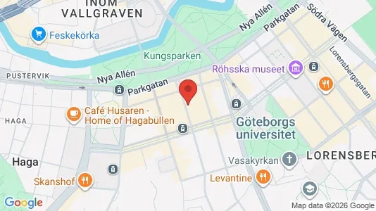 Lägenheter att hyra i Göteborg Centrum - kort over placeringen