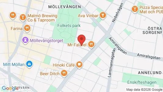 Lägenheter att hyra i Malmö Centrum - kort over placeringen