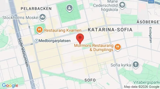 Lägenheter att hyra i Södermalm - kort over placeringen