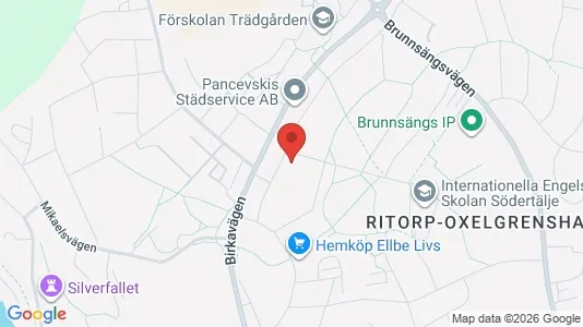 Lägenheter att hyra i Södertälje - kort over placeringen