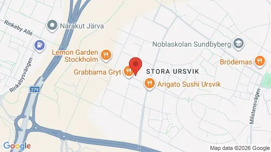 Lägenheter att hyra i Sundbyberg - kort over placeringen