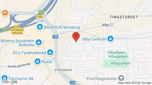 Lägenheter att hyra i Botkyrka - kort over placeringen