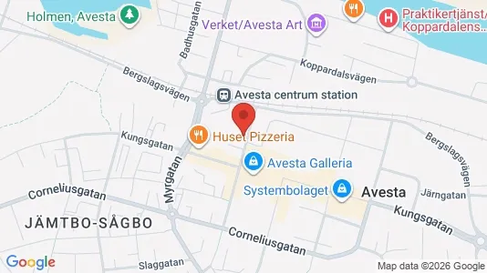 Lägenheter att hyra i Avesta - kort over placeringen