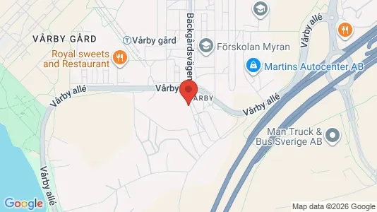 Lägenheter att hyra i Huddinge - kort over placeringen