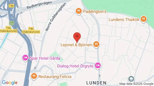 Lägenheter att hyra i Örgryte-Härlanda - kort over placeringen