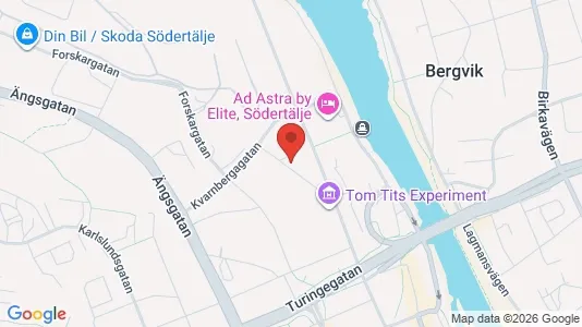 Lägenheter att hyra i Södertälje - kort over placeringen