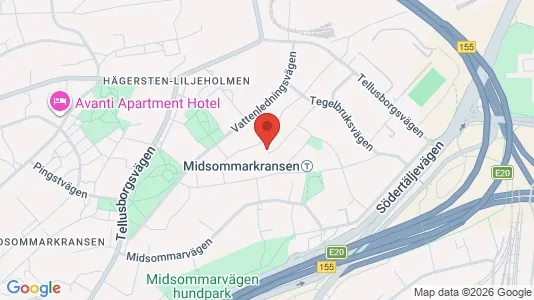 Lägenheter att hyra i Söderort - kort over placeringen