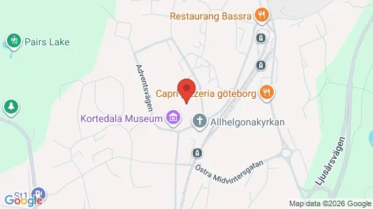 Lägenheter att hyra i Göteborg Östra - kort over placeringen