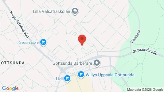 Lägenheter att hyra i Uppsala - kort over placeringen