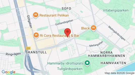 Lägenheter att hyra i Södermalm - kort over placeringen