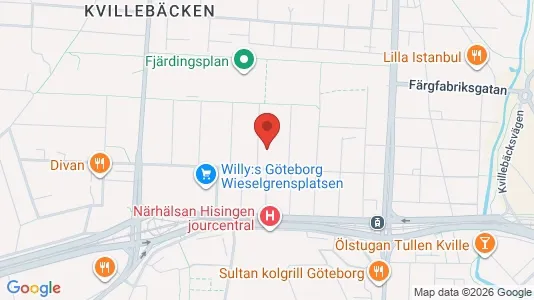 Lägenheter att hyra i Lundby - kort over placeringen