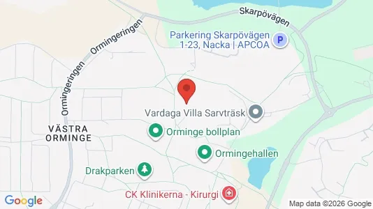 Lägenheter att hyra i Nacka - kort over placeringen