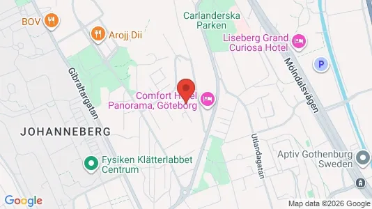 Lägenheter att hyra i Johanneberg - kort over placeringen