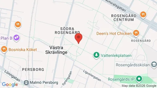 Lägenheter att hyra i Rosengård - kort over placeringen