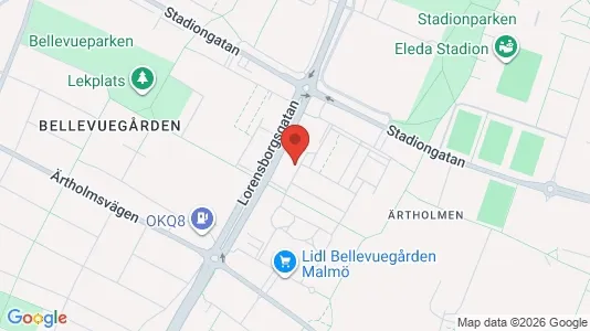 Lägenheter att hyra i Malmö Centrum - kort over placeringen