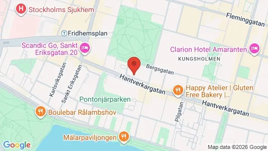 Lägenheter att hyra i Kungsholmen - kort over placeringen