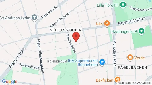 Lägenheter att hyra i Malmö Centrum - kort over placeringen