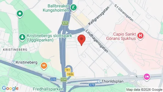 Lägenheter att hyra i Kungsholmen - kort over placeringen