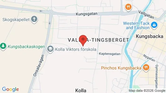 Lägenheter att hyra i Kungsbacka - kort over placeringen