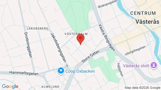 Lägenheter att hyra i Västerås - kort over placeringen