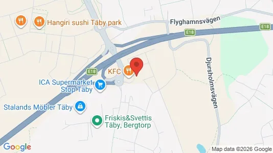 Lägenheter att hyra i Täby - kort over placeringen