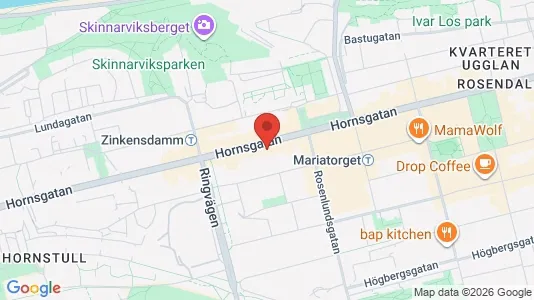 Lägenheter att hyra i Södermalm - kort over placeringen
