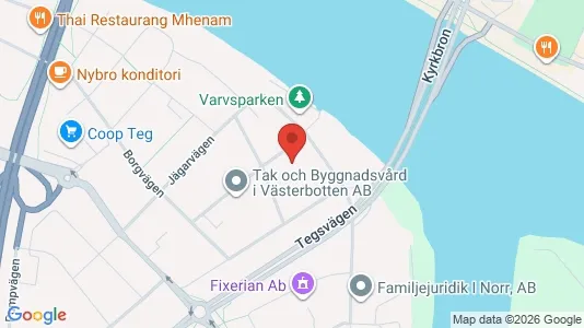 Lägenheter att hyra i Umeå - kort over placeringen