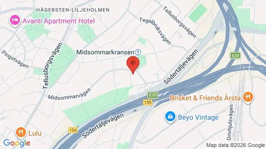 Lägenheter att hyra i Söderort - kort over placeringen