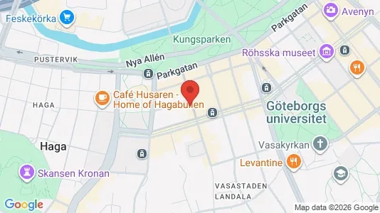 Lägenheter att hyra i Göteborg Centrum - kort over placeringen