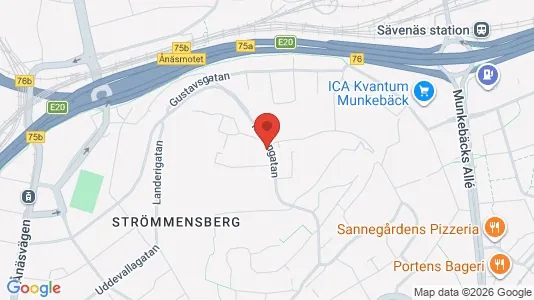 Lägenheter att hyra i Örgryte-Härlanda - kort over placeringen
