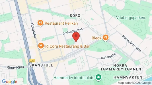 Lägenheter att hyra i Södermalm - kort over placeringen