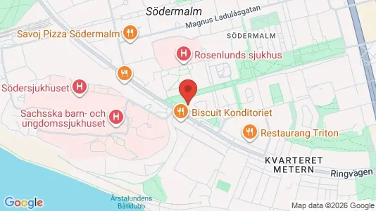Lägenheter att hyra i Södermalm - kort over placeringen