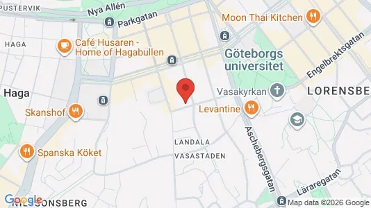 Lägenheter att hyra i Göteborg Centrum - kort over placeringen