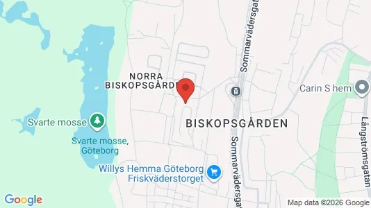 Lägenheter att hyra i Västra hisingen - kort over placeringen