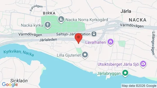 Lägenheter att hyra i Nacka - kort over placeringen